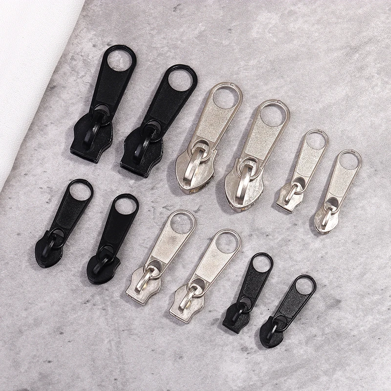 3# 5# 8# 10# Zipper Head Zipper Repair Kit Easy Fix Slider Head Puller Closure Universal Replacement Broken Wearable zipper repair kit zipper pullers zipper sliders zipper heads zipper accessories