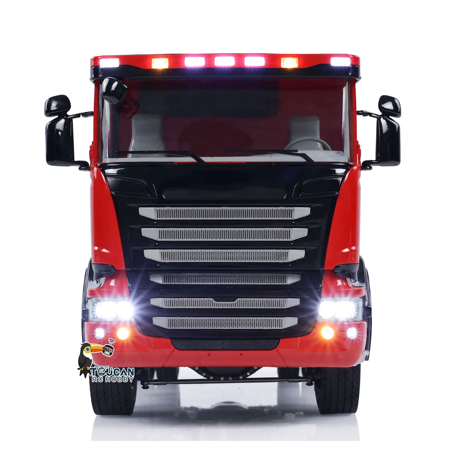 Toys 1/14 4x4 RC Hydraulic Dumper Car Remote Control Dump Truck 3-Speed Transmission Light Sound Metal Tipper Finished Car Model 3