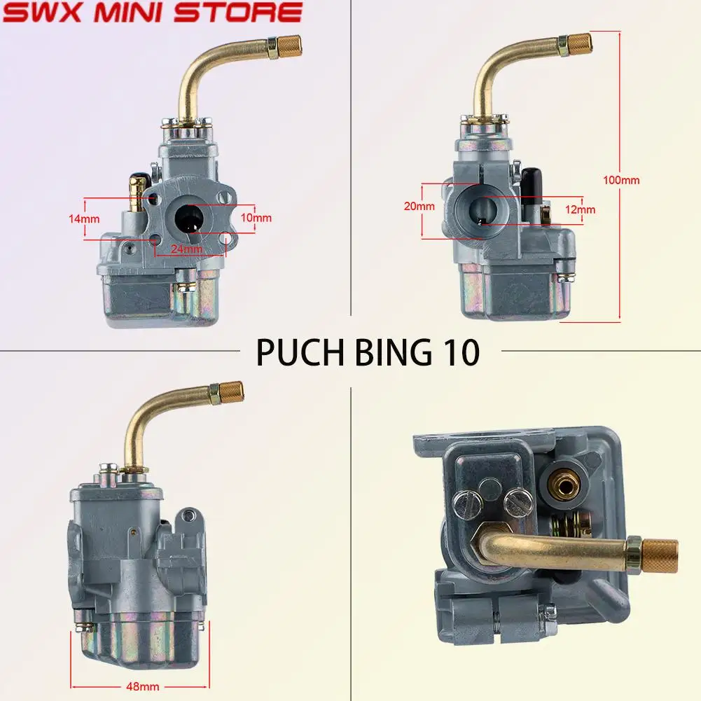 Carburateur (modèle Bing 85) Sachs 10 mm
