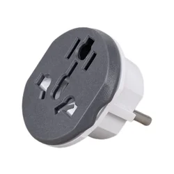 Universal EU Travel Adapter Power Socket Plug Converter 250V (Gray)