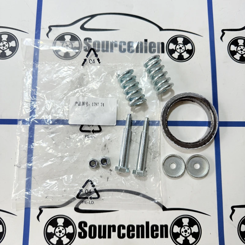 New Genuine Exhaust Pipe Fixing Repair Kit 179774 For Peugeot 206