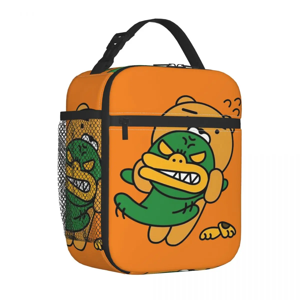 

Термосумка с мультяшным принтом для обеда Kakao Friends, многоразовая Термосумка Портативный Ланч-бокс, тоут, сумка для еды, для работы и путешествий