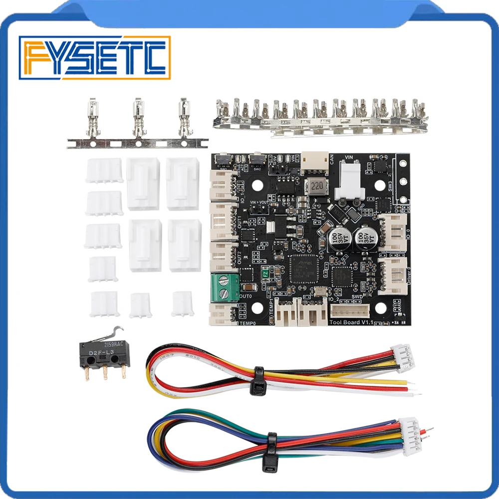 Imdinnogo 3D Printer Control Board FYSETC Clone Due 3 Toolboard 1LC V1.0 A CAN-FD Connected Expansion Board for The Duet 3 Mainboard 3D Printers CNC Machines 