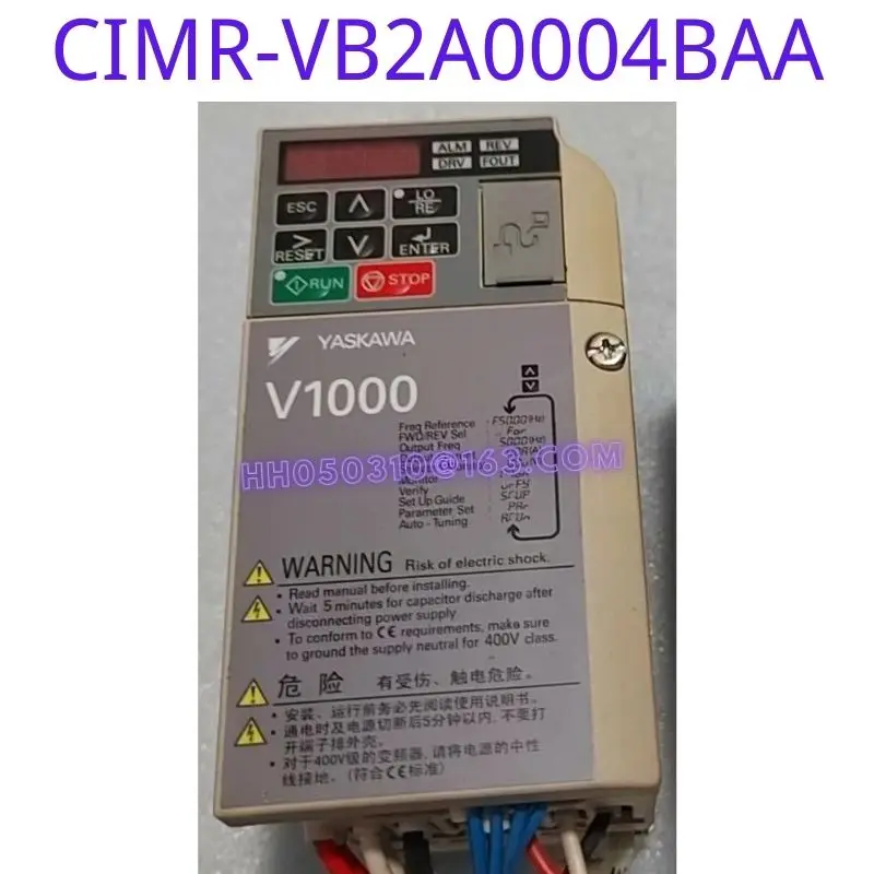 

The second-hand frequency converter CIMR-VB2A0004BAA has been functionally tested and is in good condition