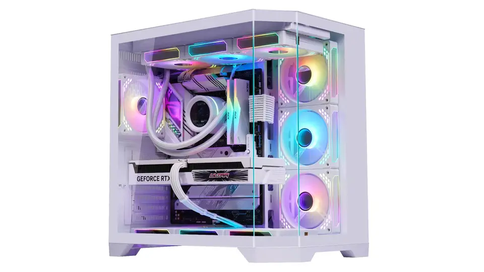 WJCOOLMAN Dreamer Plus White Glass Gaming Case