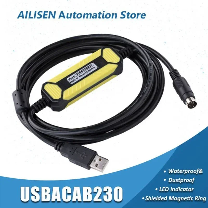Cabo de Programação para Delta Dvp Plc Adaptador Usb-dvp Rs232 Usbacab230