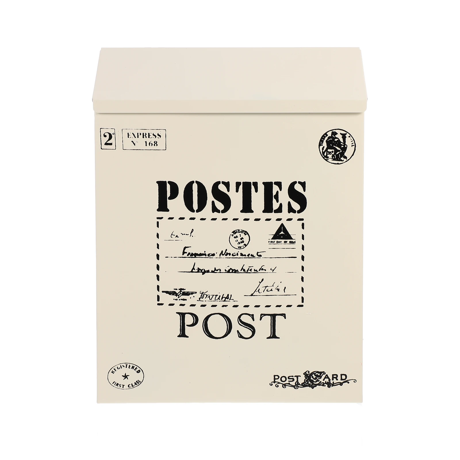 

Vintage Wall Mount Mailbox Outdoor Locking Letter Newspaper Box Retro Postal Mail Letter Newspaper Organizer Garden Decoration