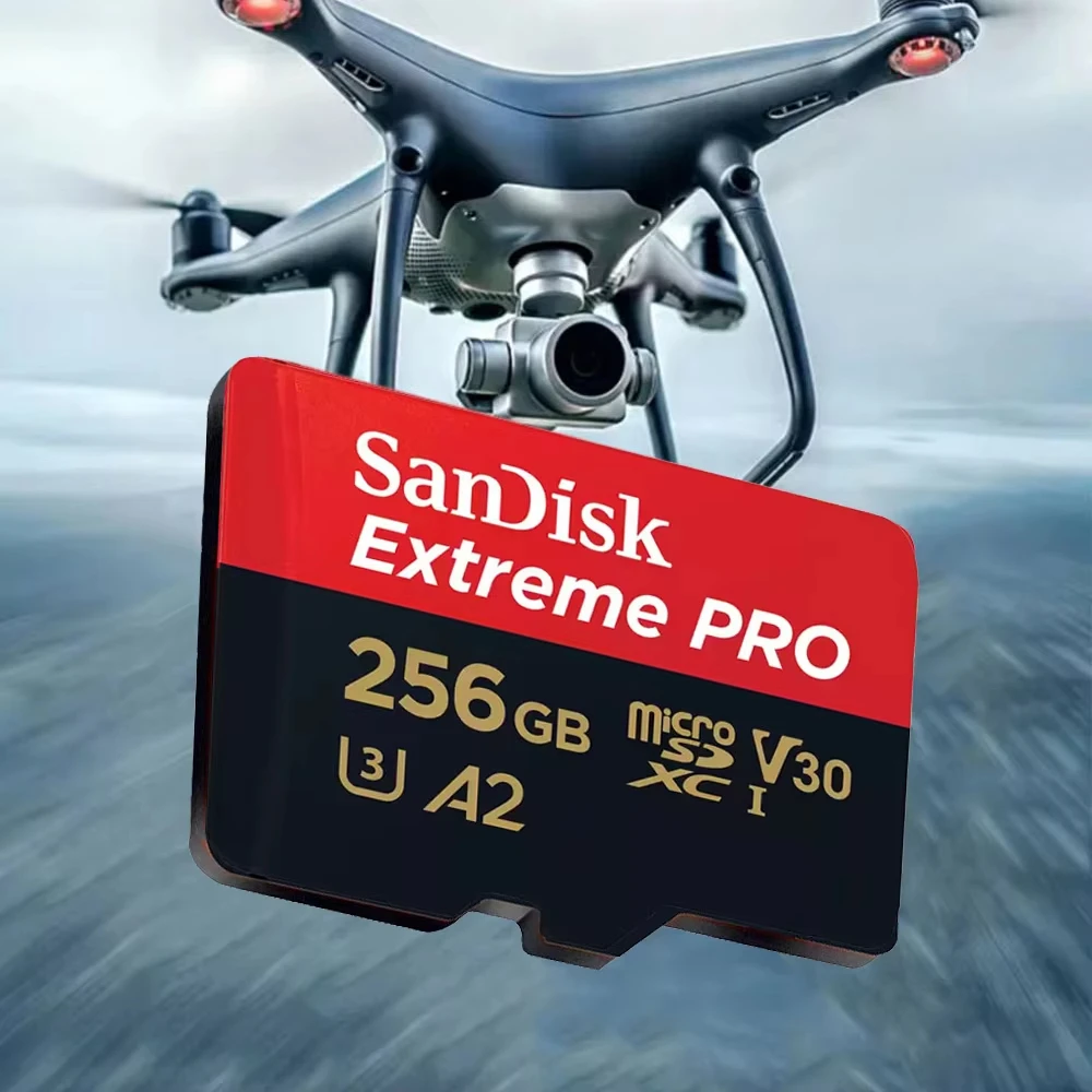 샌디스크 고속 TF 메모리 카드, A2 U3 V30 C10 100MB/s 휴대용 마이크로 SD 카드, 32GB512GB 용량