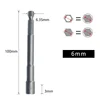 Magnetic Impact Nut Screwdrive Socket Set Metric Grade Nut  Driver Drill Bit Set 6.35mm Hex Shank 100mm Drill Bits Adapter Tools 2