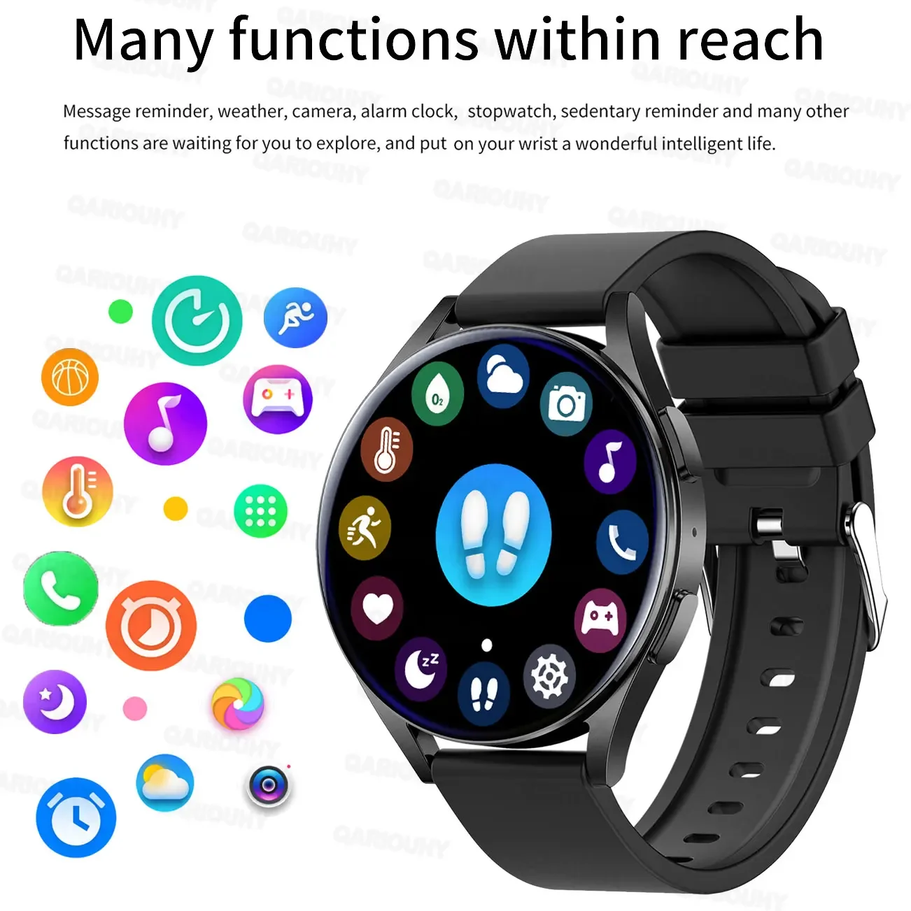 Smart Watch Men Women Full Touch Blood Pressure Blood Oxygen Bluetooth Call Sports for Android IOS