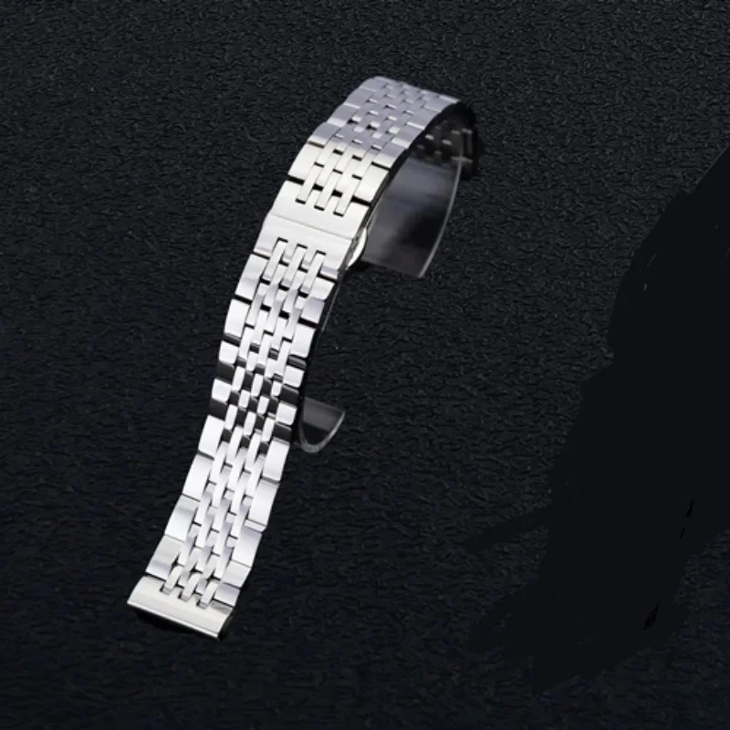 Premium Stainless Steel Watch Strap with Metal Butterfly Buckle - Waterproof Band Accessories