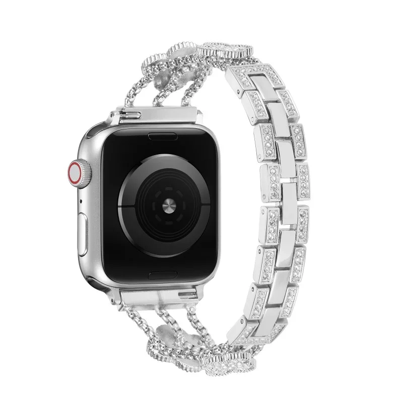 Elegant Diamond Fashion Metal Strap for Women - Premium Wristband for Smartwatches