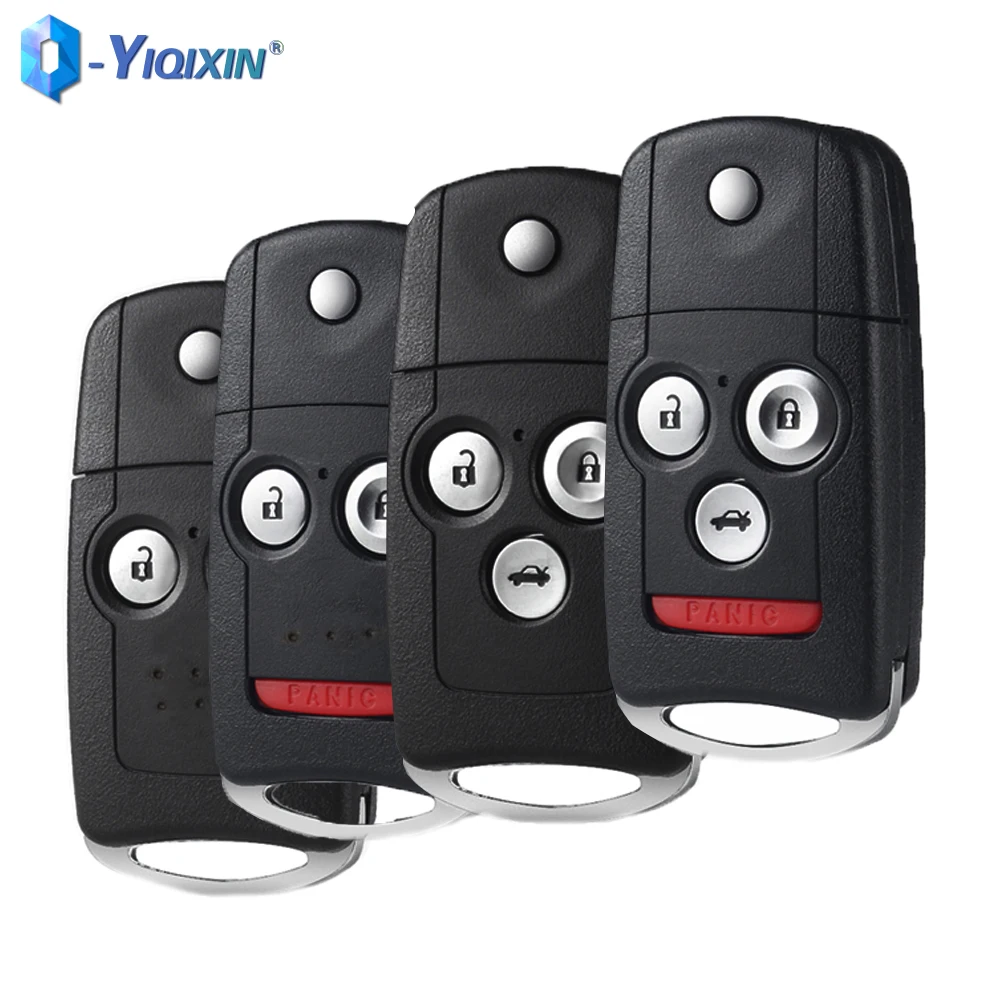 

YIQIXIN Modified Flip Car Key 2/3/4 Buttons Shell For Honda Civic Dio Fit Crv HRV Accord Odyssey Jazz Replacement Folding Cover