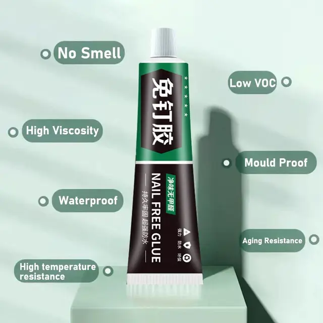 กาวเหลวยูนิเวอร์แซล สตรอง บอนด์ สำหรับหินอ่อน โลหะ แห้งเร็ว กาวติดกระจก กาวซีลแลนท์อัลตร้าสตรอง สำหรับตกแต่งบ้าน 1