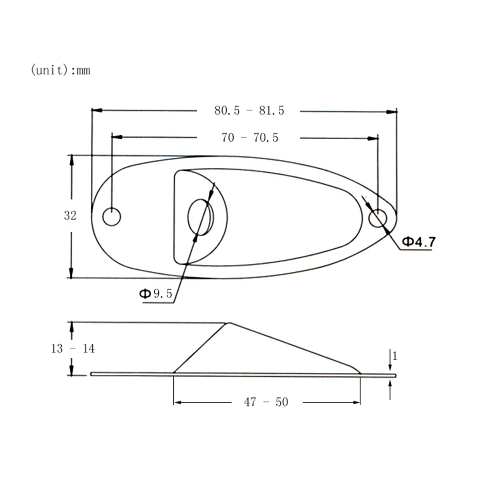 Jack Platte Gitarre Eingang Jack Platte 6,35mm Für Elektrische Gitarre Eingang Jack Jack Platte Metall Für ST Elektrische Gitarre – Detail 6