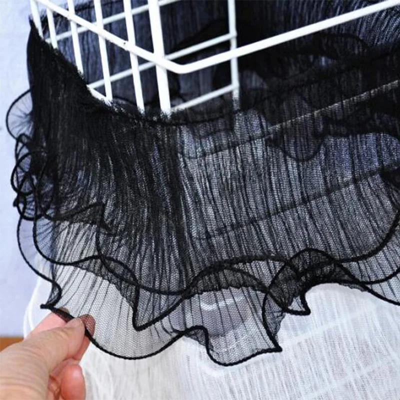 Lace Fabric Lace Ribbon Lace Sewing Supplies Lace Sewing Accessories Lace Decoration Lace Accessories Lace Garment Accessories Embroidery Flower Tulle Ruffle Applique Collar Fringe Wedding Decor