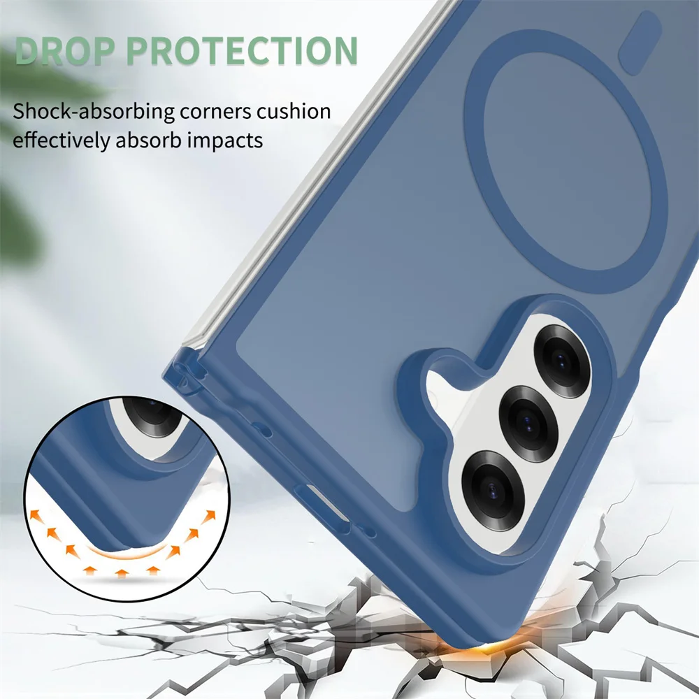 Nouveau étui pour Samsung Galaxy Z Fold 7 coque de téléphone Support de luxe dans la charge sans fil housse à rabat pour Samsung Z Fold 6 housse de téléphone – Image 6