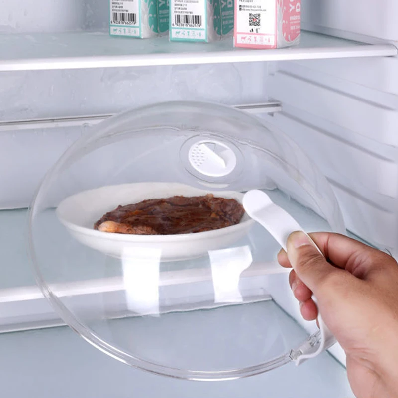 High-Temperature Resistant Microwave Guard Lid with Steam Vent and Handle