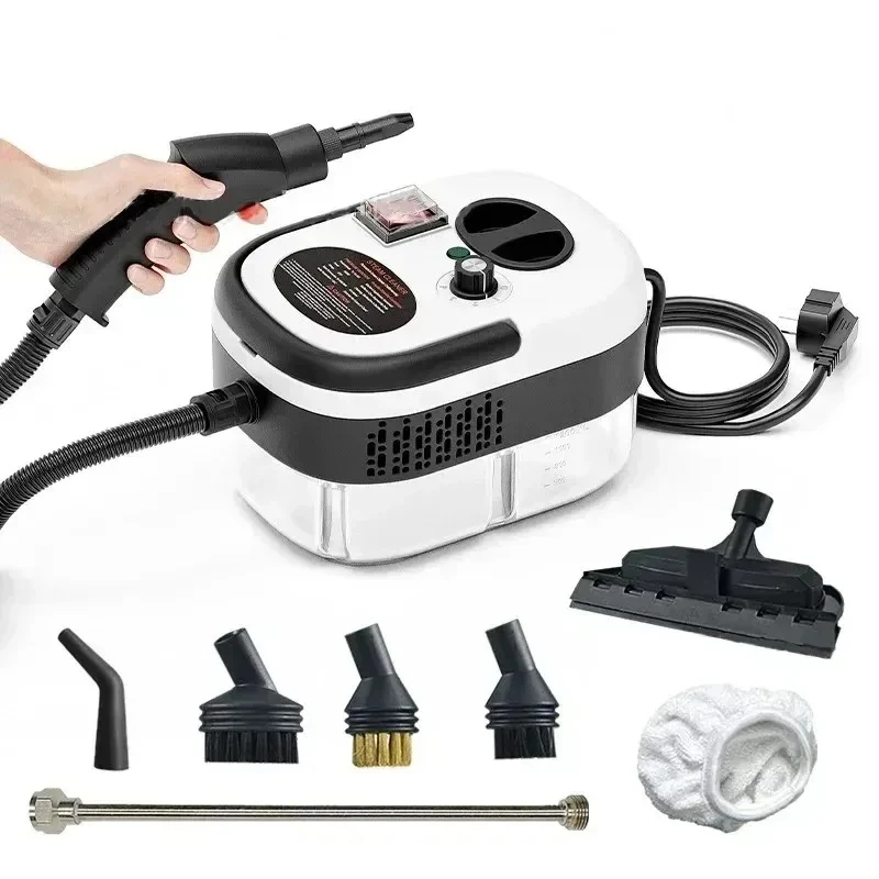 2500W Steam Cleaner High Pressure Temperature Steam Mop Sterilization Household Air Conditioner Kitchen Sofa Hood Car Washer 6