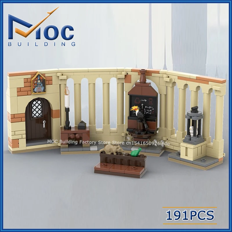 클래식 영화 시리즈 모듈 형 장면 변형 교실 모델 MOC 빌딩 블록 컬렉션 장난..