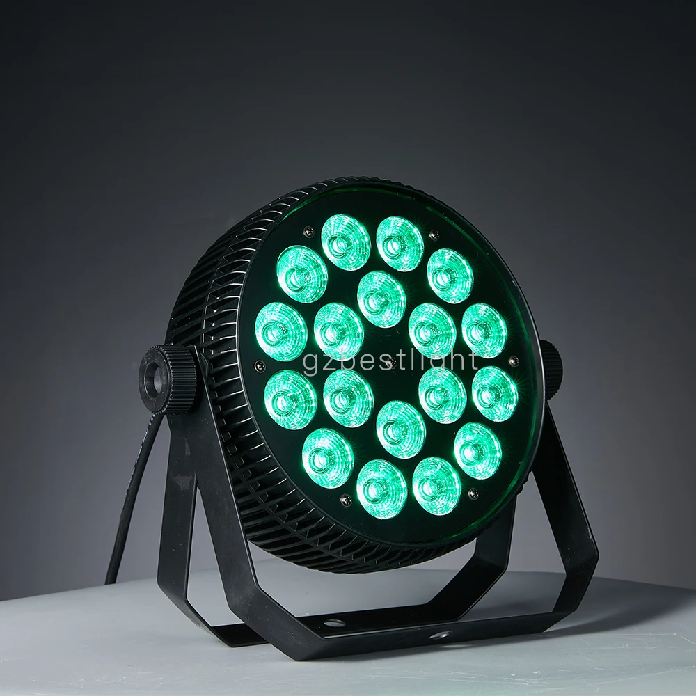Alluminum Alloy LED Flat Par led SlimPar 18x12W RGBW wash light professional stage par light nightclub dj 4pcs 8pcs 12pcs 16pcs led light led stage light mini led stage light