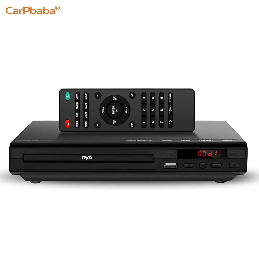 Carpbaba DVD225 Mini DVD Player with HD and RCA Cable 1080P PAL%2FNTSC USB Portable CD Player Home Travel Region Free Universal