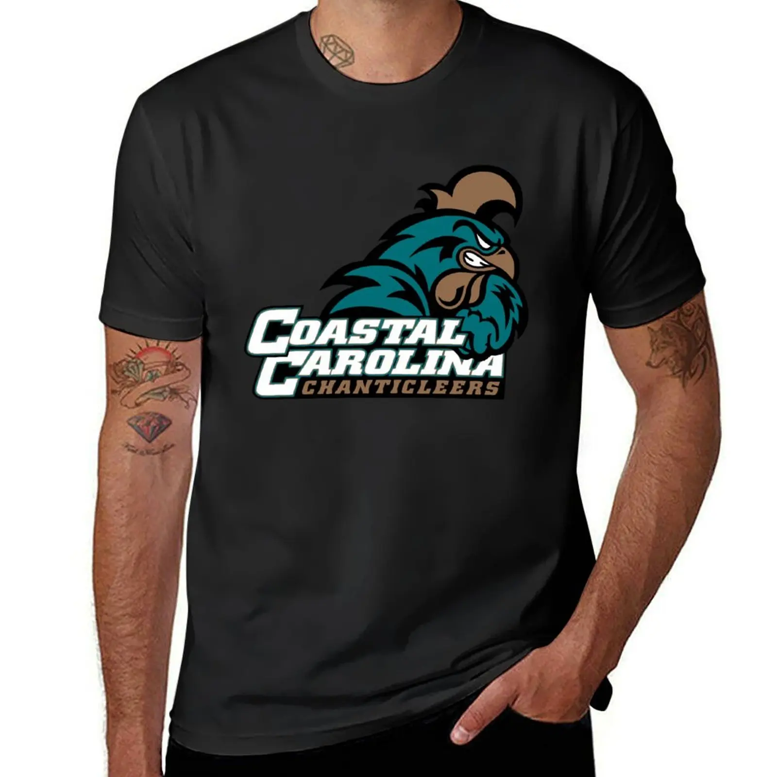 coastal carolina chanticleers T-Shirt Blouse vintage clothes customizeds hippie clothes black t shirts for men