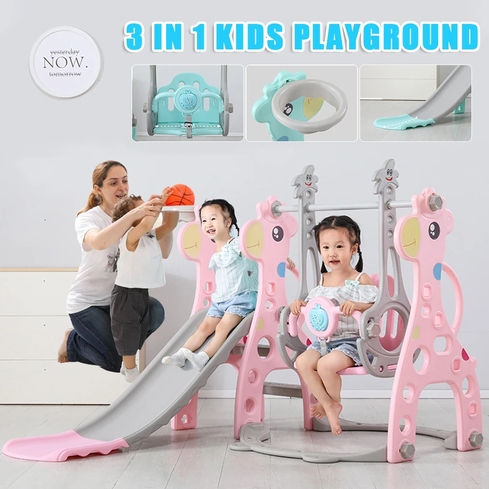 

Outdoor Children Slide Swing Combination Toys Baby Indoor Slide Kids Indoor Playground Kindergarten Slide Swing Toy For Children