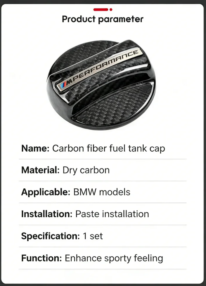 ABS fuel cap cover clip-on installation detail