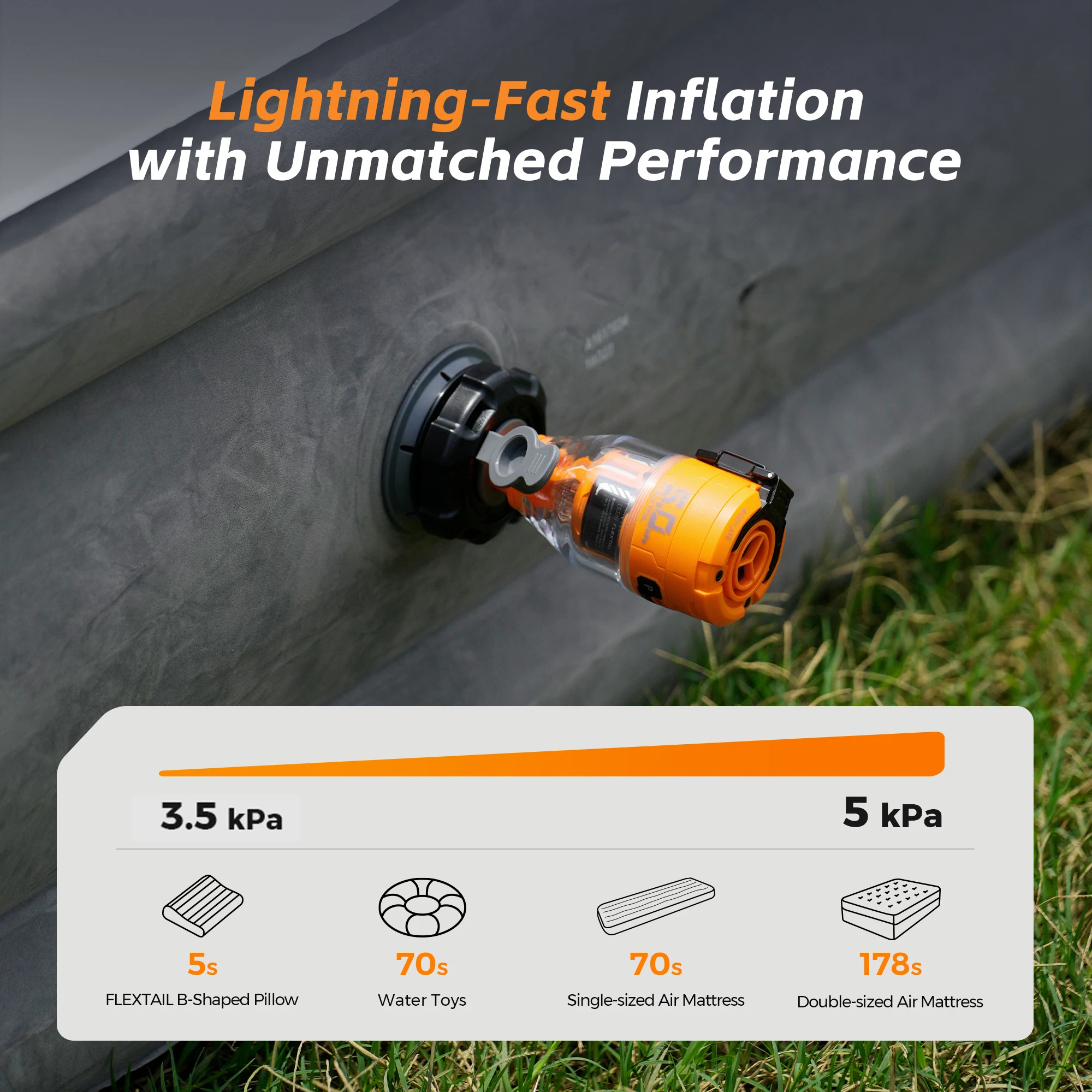 FLEXTAIL MAX PUMP 3 – Electric Camping Air Pump with 3-Level Ambient Light 4