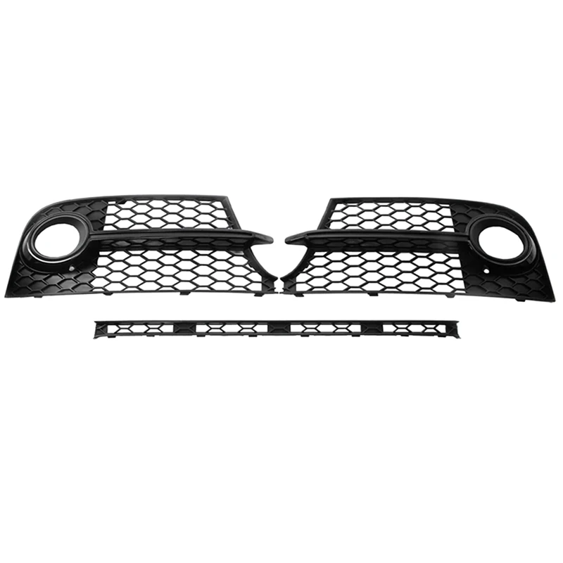 

Gloss Black Left+Right Front Bumper Fog Lamp Frame Frame Fog Lamp Grille Fog Lamp Shade Fog Light Grills For TTS 2011-2014