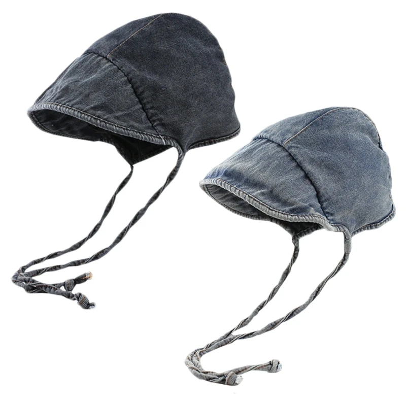 

MXMB Hats for Women Teens Girls Floppy Summer Hat with Wind Lanyard Foldable