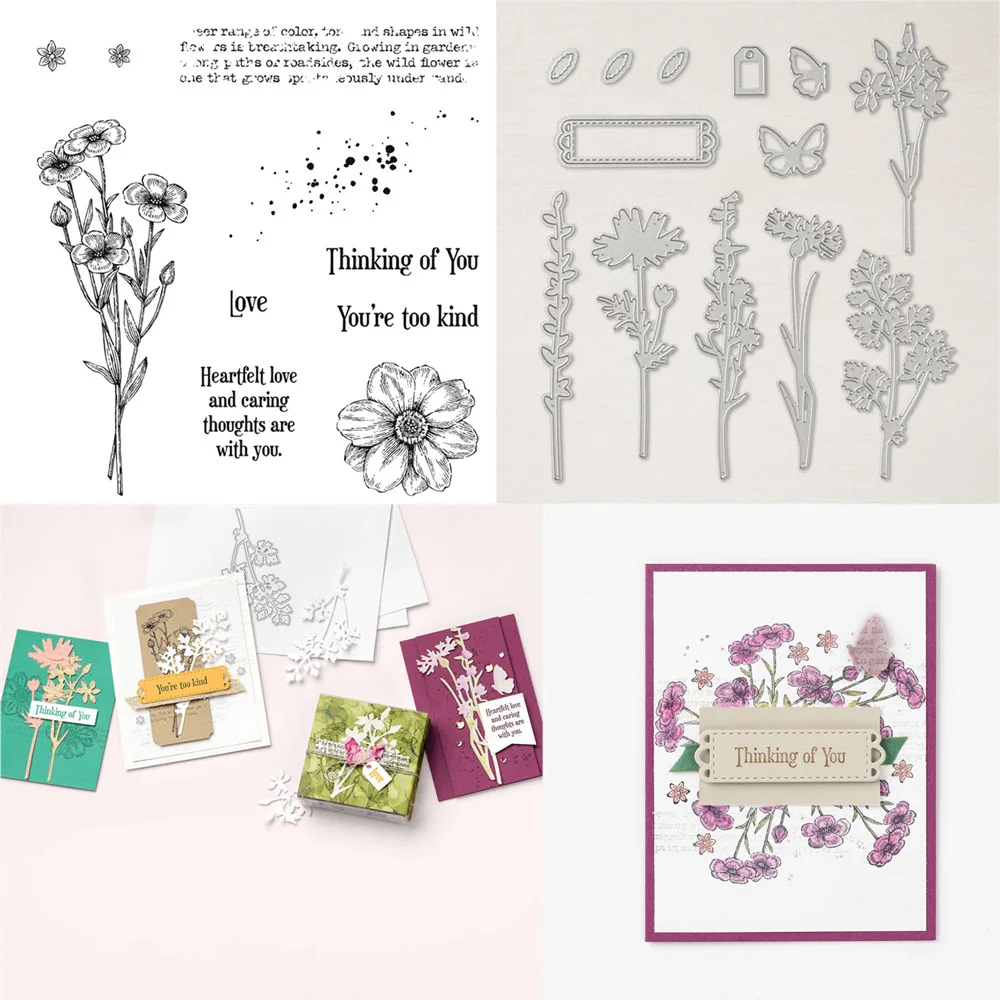 

Plant New Metal Cutting Dies Stamps Stencils Scrapbooking Photo Album Decorative Embossing DIY Paper Cards