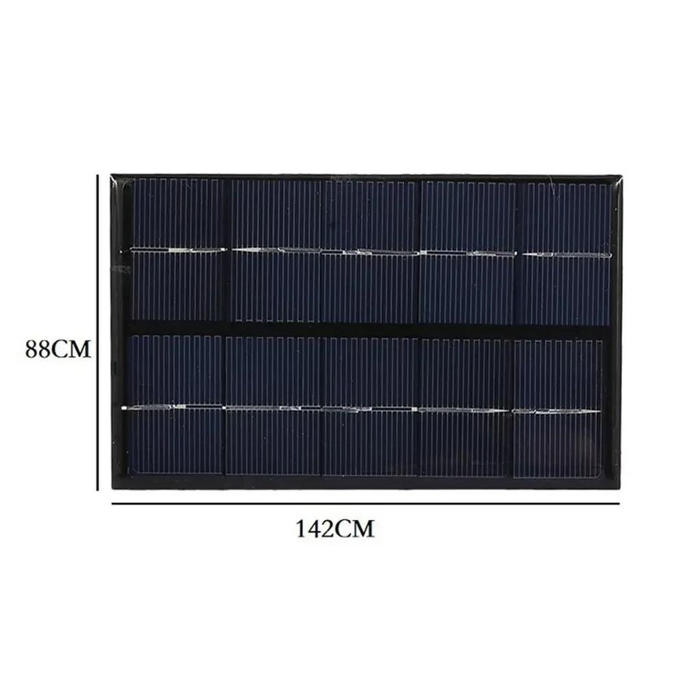 5W 6V Solar Panel Battery Charger DIY Solar Module with USB Port Foldable Portable Outdoor Charging Board for Mobile Phone
