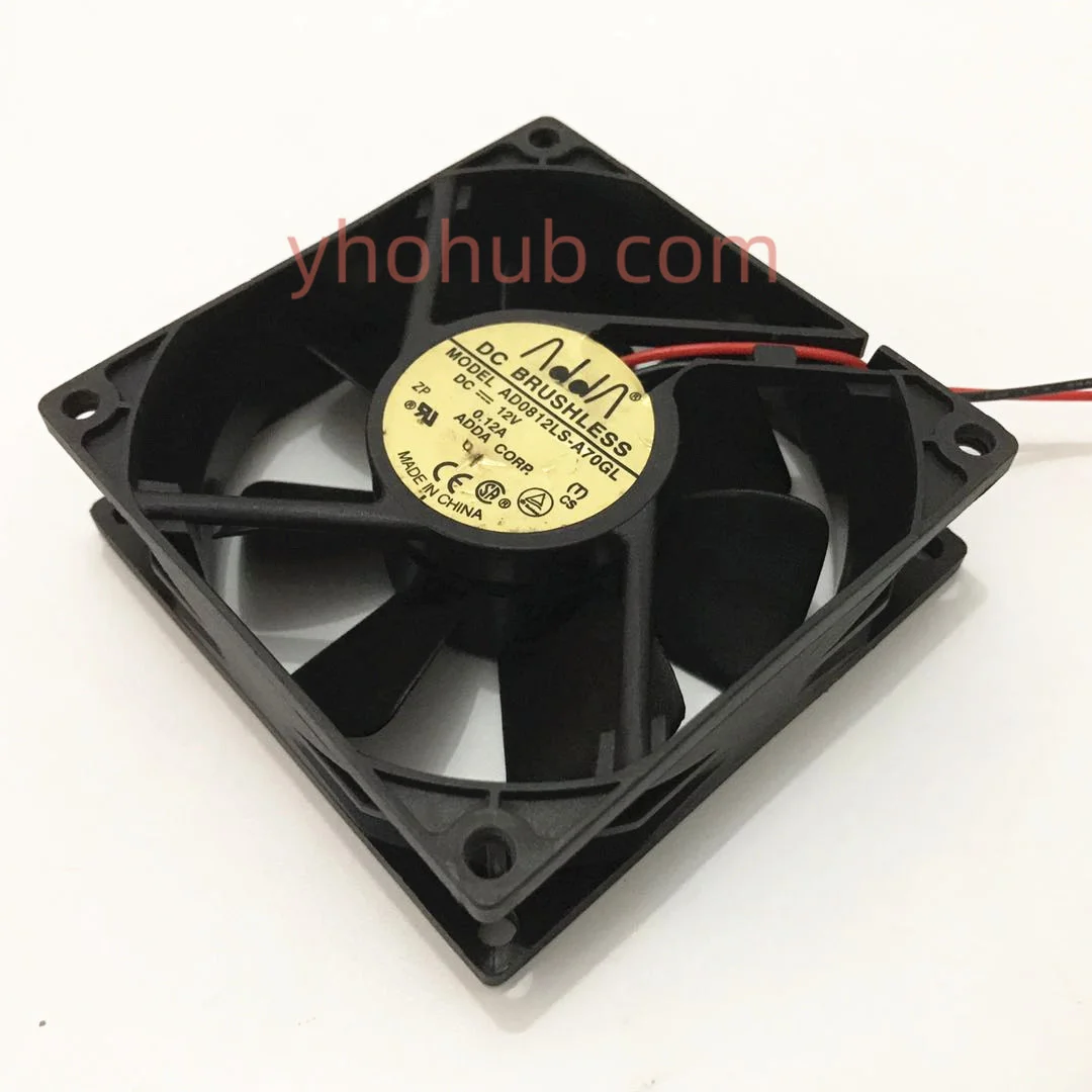 

ADDA AD0812LS-A70GL DC 12V 0.12A 80x80x25mm 2-Wire Server Cooling Fan