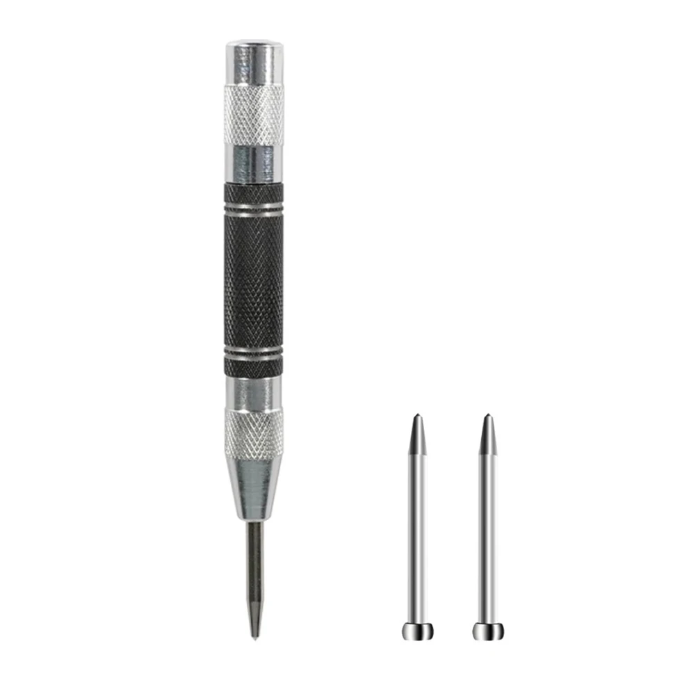 

Automatic Center Punch Woodworking Tools Adjustable Spring Loaded Marking Metal Drill Bits Punch Hand Tools