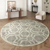 American Round Carpet Living Room Sofa Coffee Table Anti Fouling Carpets High End Retro Bedroom European Chair Anti Slip Rug 3