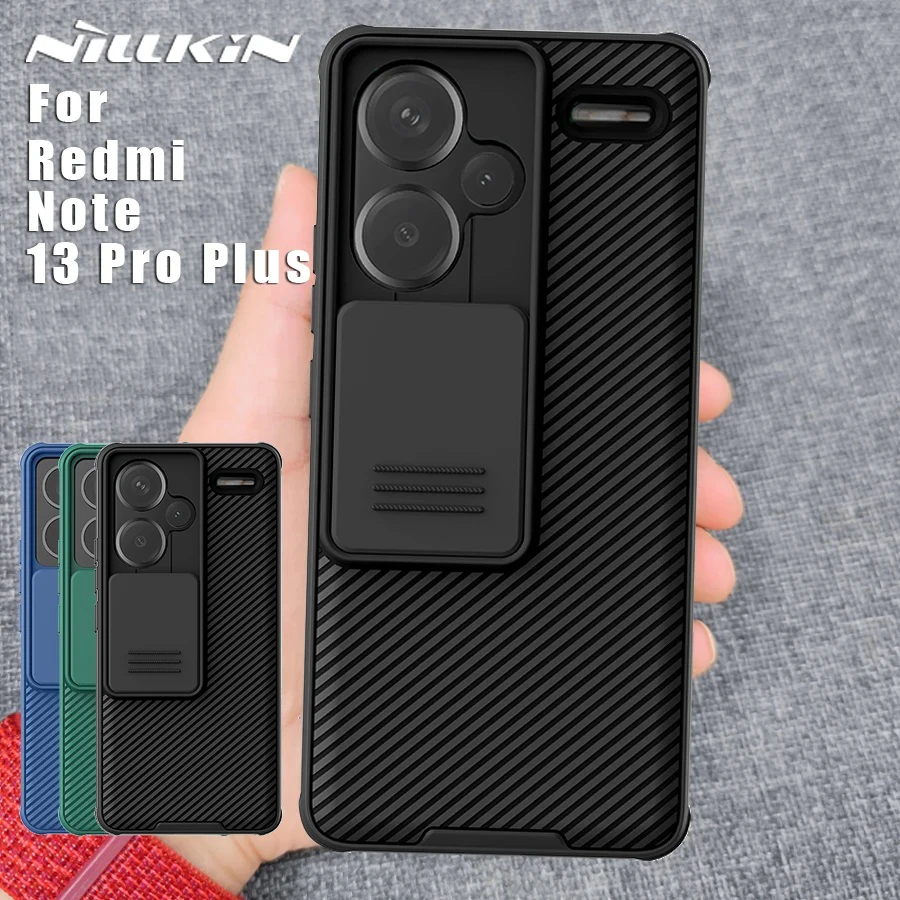 

Nillkin for Xiaomi Redmi Note 13 Pro Plus 5G Case Camera Protection Lens Frosted Hard camshield 360 full Back Cover