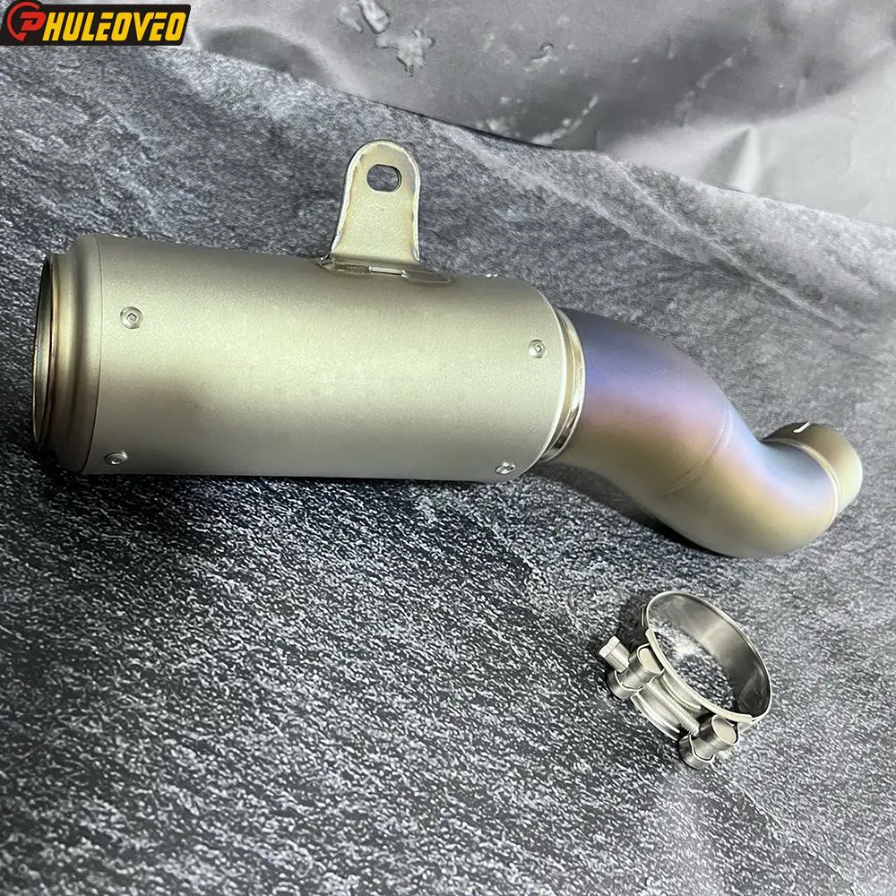 Handmade Titanium Alloy for Kawasaki ZH2 20-23 H2 2015-2023 H2SX H2SX SE Motorcycle Exhaust Muffler Link Pipe Slip-on Exhaust