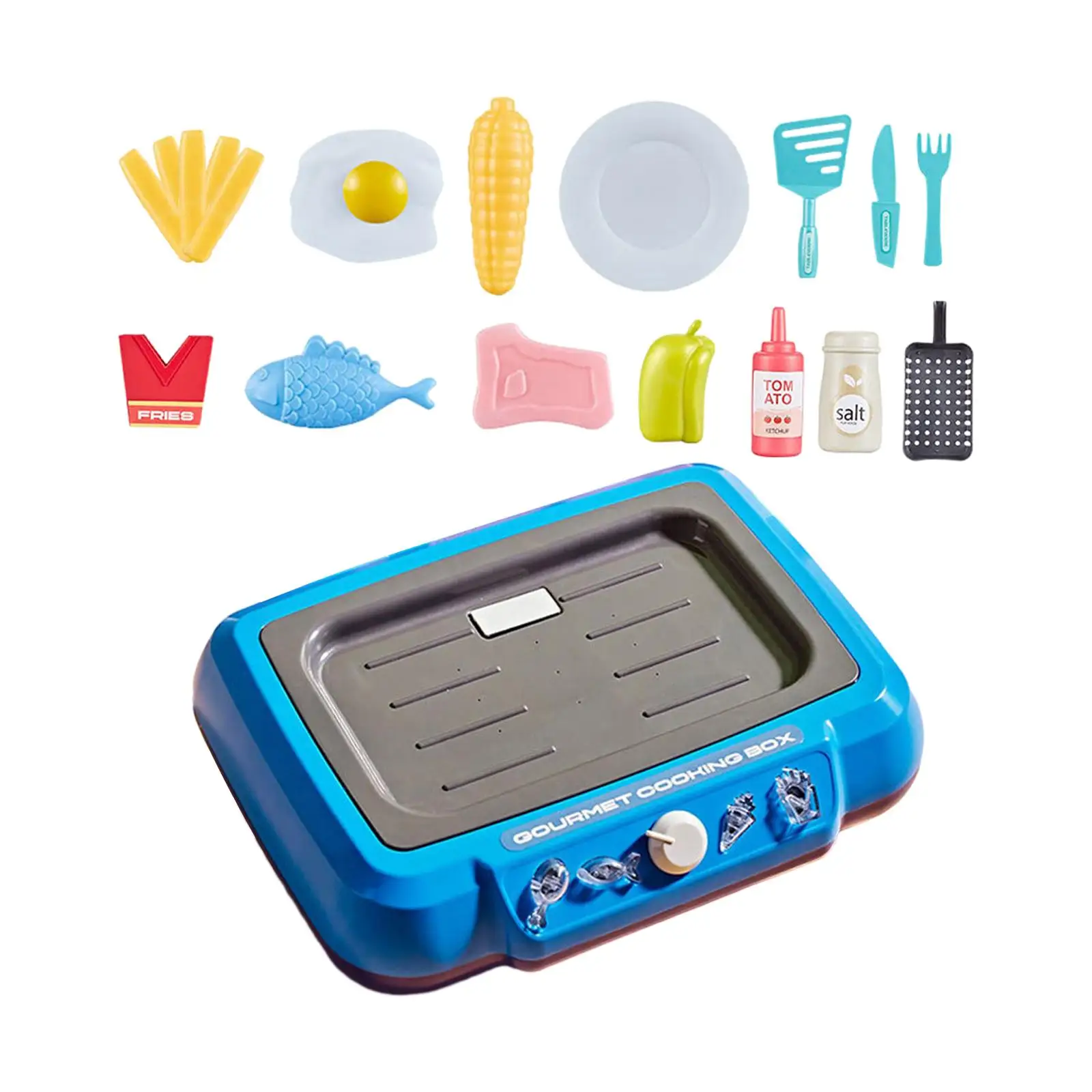 Kids Play Kitchen Playset Pretend Cooking Playset Fine Motor Skill Role Play