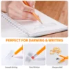 150/100/50/30 Pcs Yellow Pencils Bulk Wood Pencils with Erasers 2 HB Pencil Wood Cased for for School Writing, Drawing Sketching 5