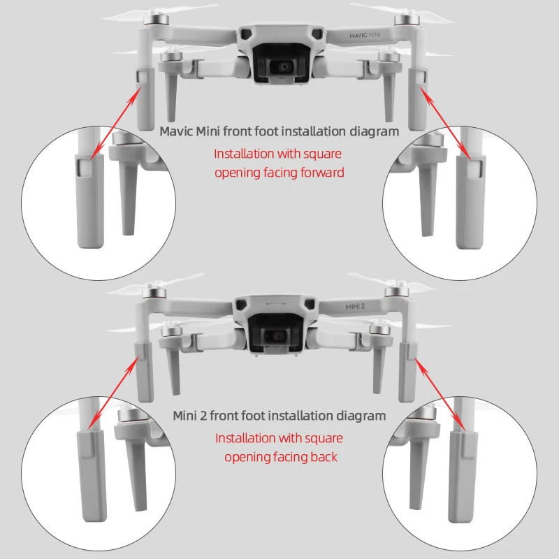 Landing Gear Extensions Heightened Stand For DJI Mini 4K/ Mini 2/Mini SE/Mini 1 Height Protector Extended Leg Drone Accessories drone landing gear extensions