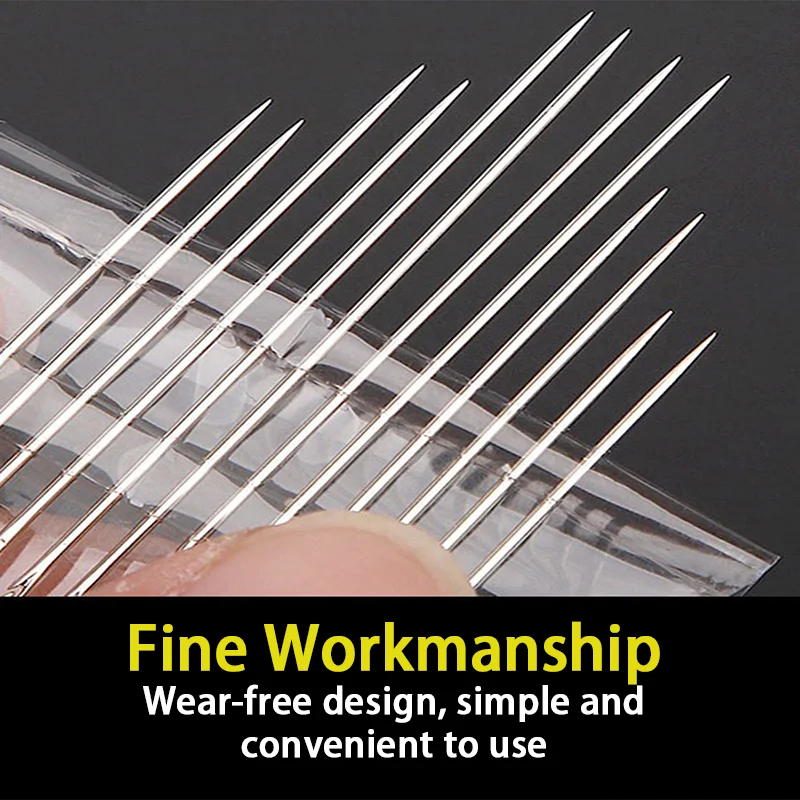 DIY Blind Needles Crochet Hook Work Drum Kit Yarn Handmade Stitch Punch Needle Set Sewing Knitting Tools Accessoires 12/30Pcs