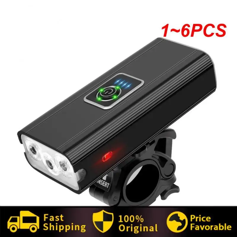 

1~6PCS Lights 4800MAh USB Rechargeable Light MTB Road Lantern Lamp Outdoor Cycling Flashlight MTB Bike