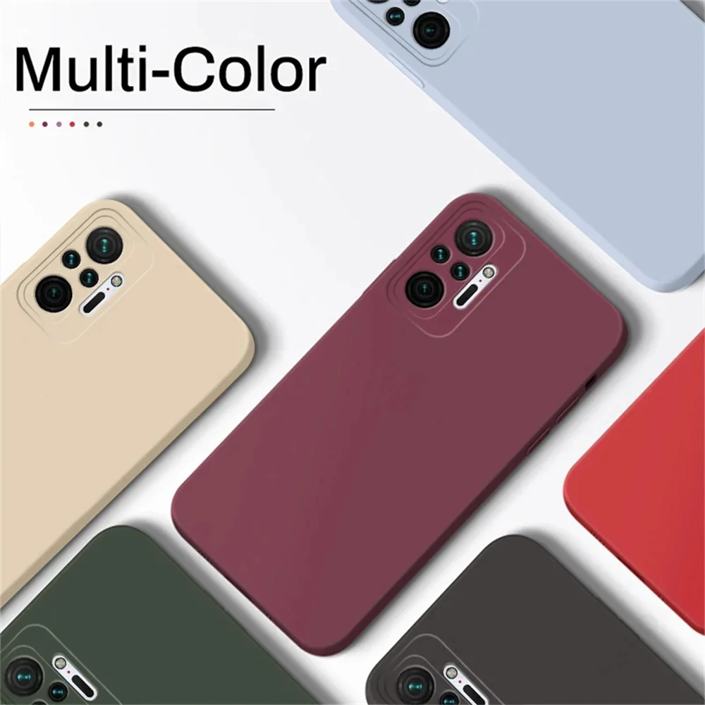 Ultra Slim Shockproof Silicone Phone Case - Solid Color TPU Back Cover
