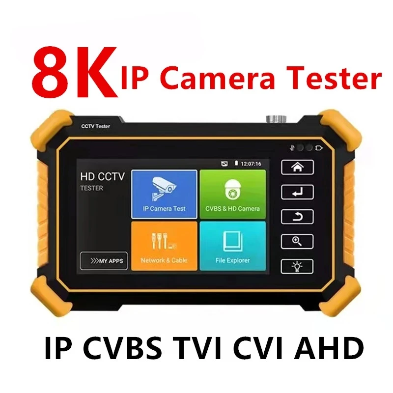 

IPC CCTV Upgrade Camera Analog Tester Monitor Tester 8K IP Camera Testing WIFI UTP Cable Tester IPC-1910 plus CCTV CVI TVI AHD