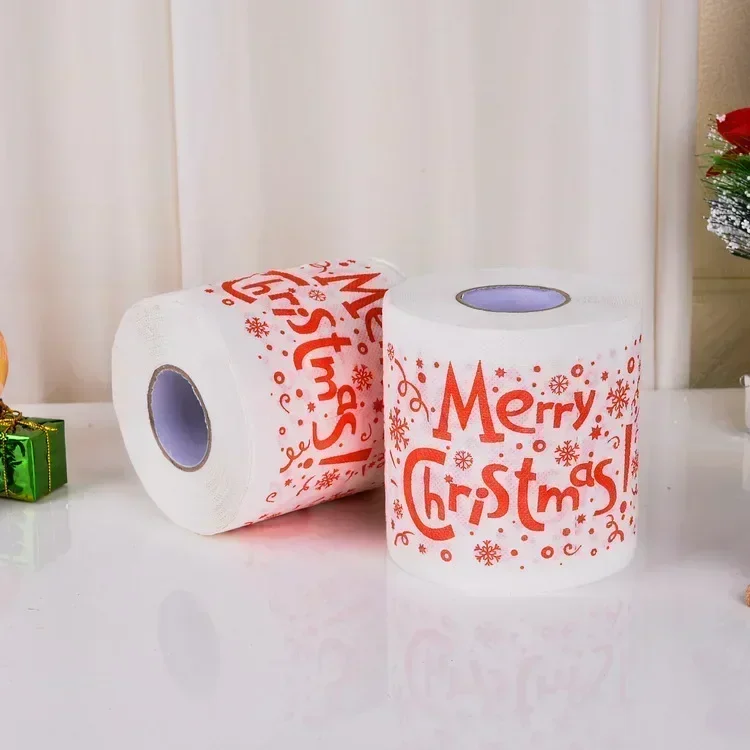 Home Santa Claus Christmas Toilet Roll Paper Supplies Xmas Tissue New Year toilet roll paper paper tissue
