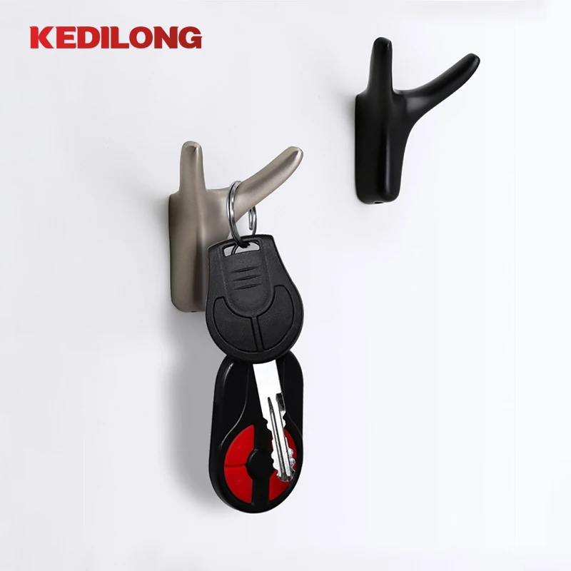 Furniture hardware European style horn hook bathroom wardrobe door wall hook 3