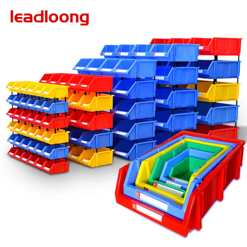 x2-q2-4pieces-front-opening-stacking-plastic-component-hardware-storage-container-small-parts-pick-storage-box-bin