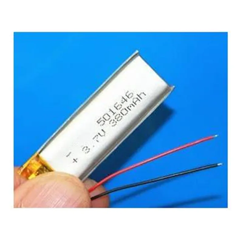 

501646 3.7V 380Mah Polymer Lithium Ion Li-po Rechargeable Battery For Recorder Pen Headset